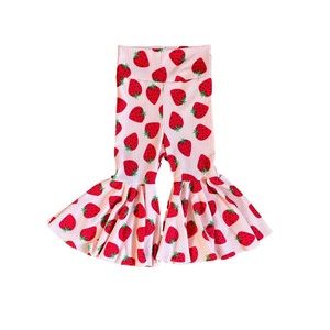 Hand made strawberry bell bottoms